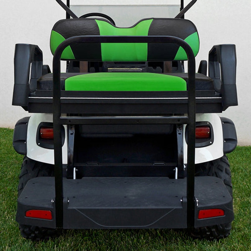 RHOX Rhino Aluminum Seat Kit, Sport Black/Green, E-Z-Go TXT 96+ PN# SEAT-511BG-S