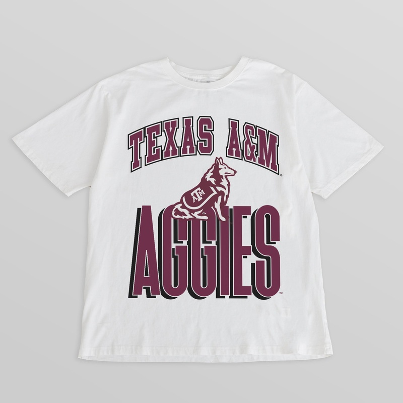 TEXAS A&M AGGIES FIERCE FOCUS WASHED RELAXED FIT TEE