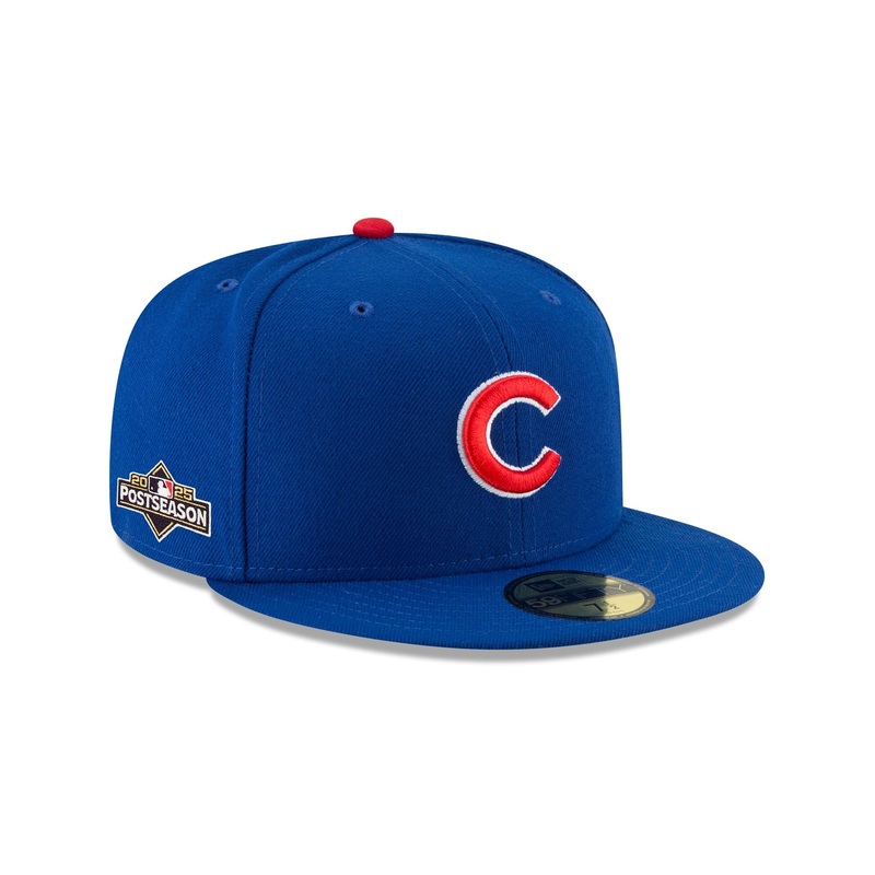 Chicago Cubs 2025 Post Season Side Patch 59FIFTY Fitted Hat