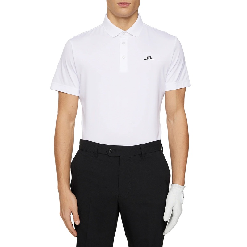 J.Lindeberg Bridge Polo Golf Shirt – White