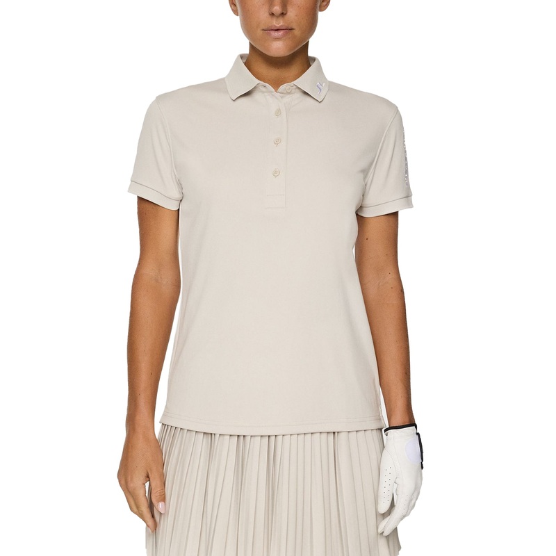 J.Lindeberg Women’s Tour Tech Golf Polo Shirt – Moonbeam