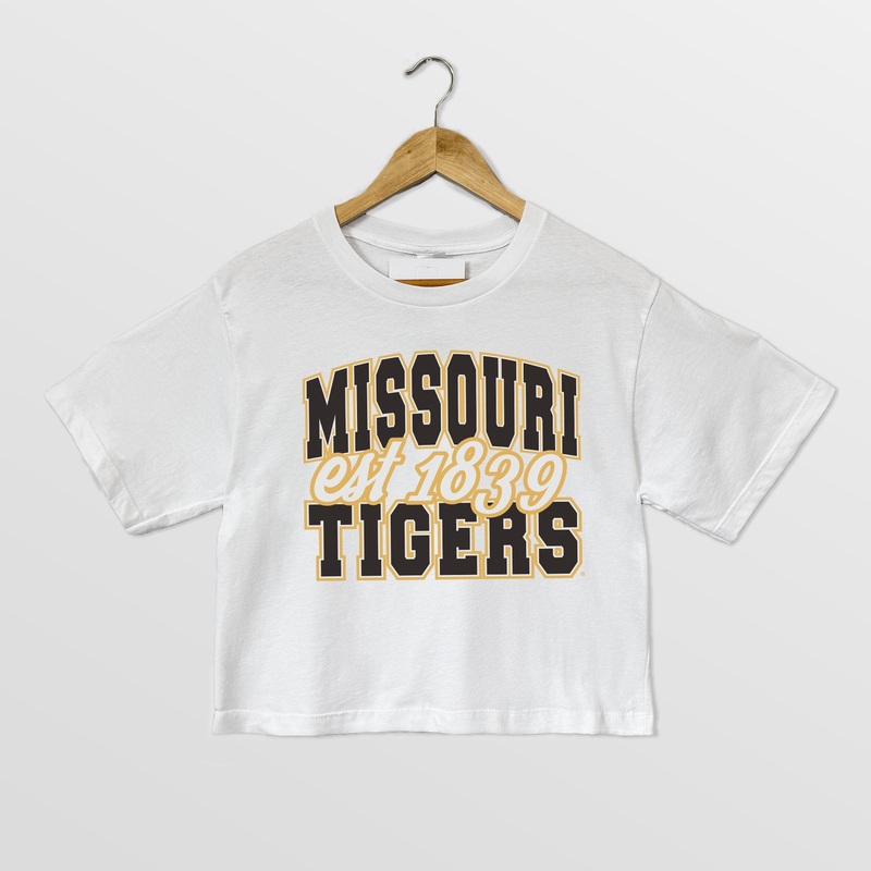 MISSOURI TIGERS DEEP ROOTS BOXY FIT WOMEN’S CROPPED TEE