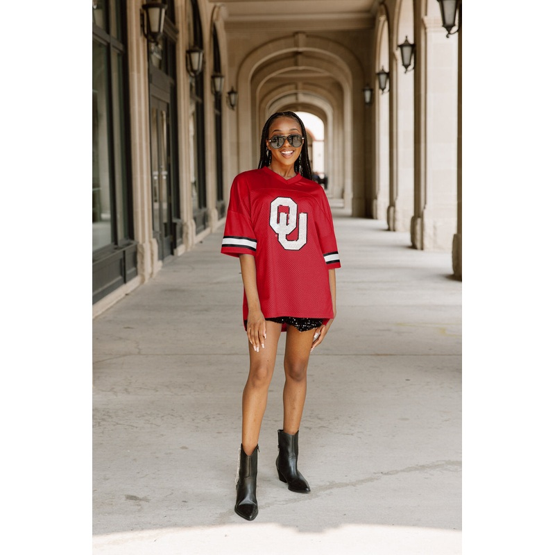 OKLAHOMA SOONERS Rookie Move Oversized Fashion Jersey