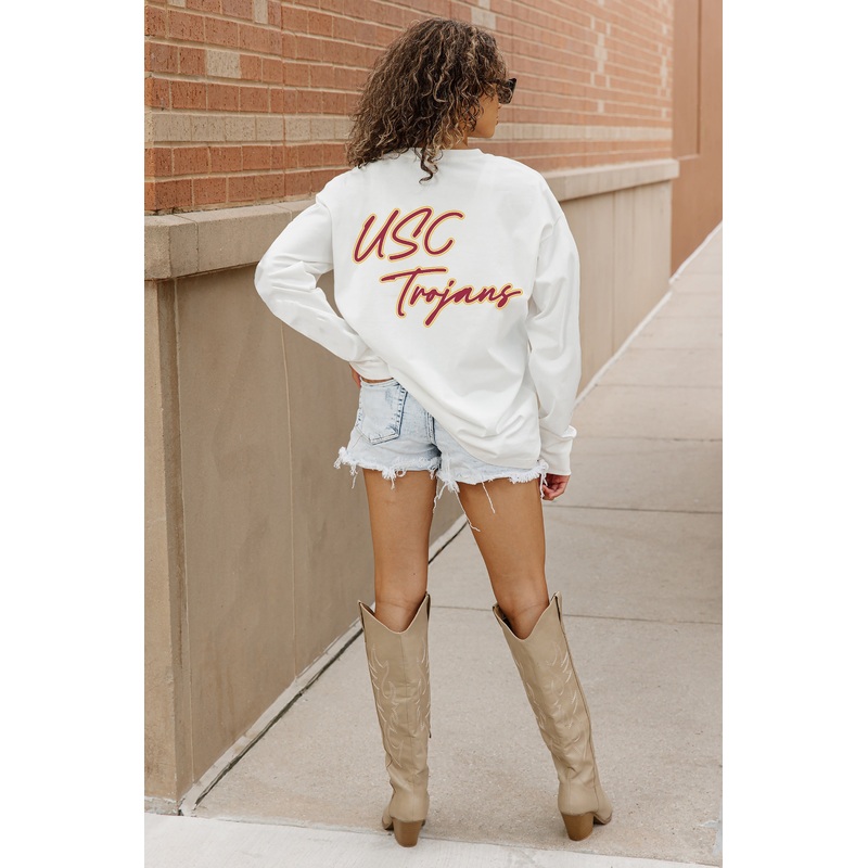USC TROJANS Double Move Oversized Long-Sleeve Tee