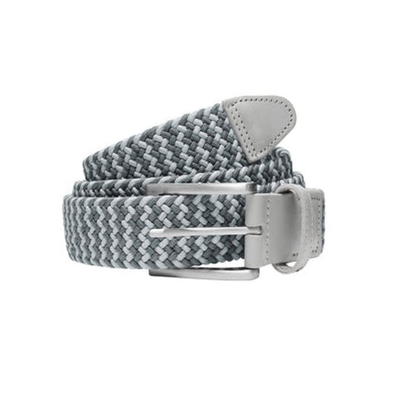 Puma Braided Weave Belt – Ash Grey/Slate Sky