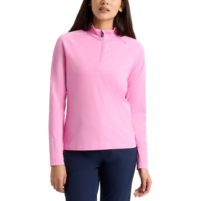 Rohnisch Women’s Addy Long Sleeve Golf Shirt – Fuchsia Pink
