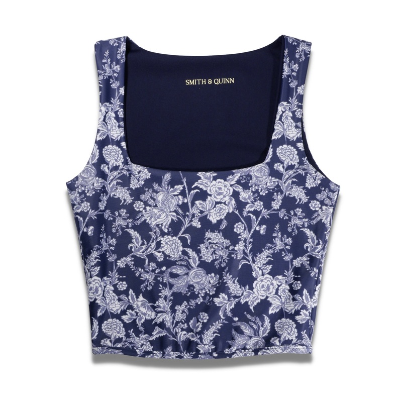 The Maxine Crop Top|paris terrace|sun stripe|cornflower grove|XS|S|M|L