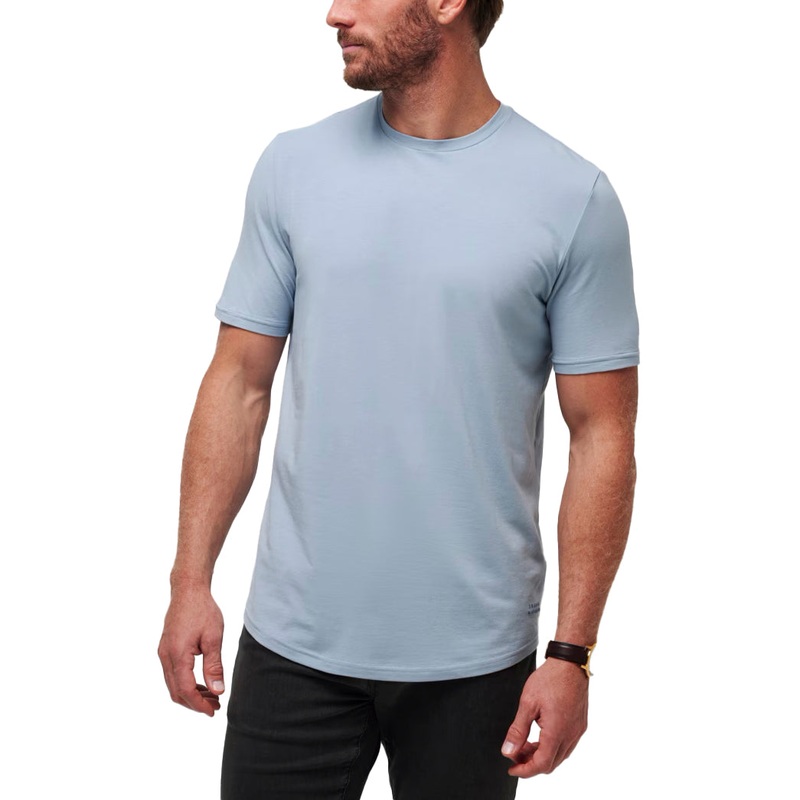 Travis Mathew Cloud Crew Golf Tee – Dusty Blue