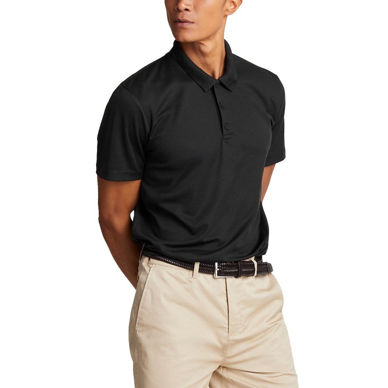 Lyle & Scott Tonal Tech Golf Polo Shirt – Jet Black