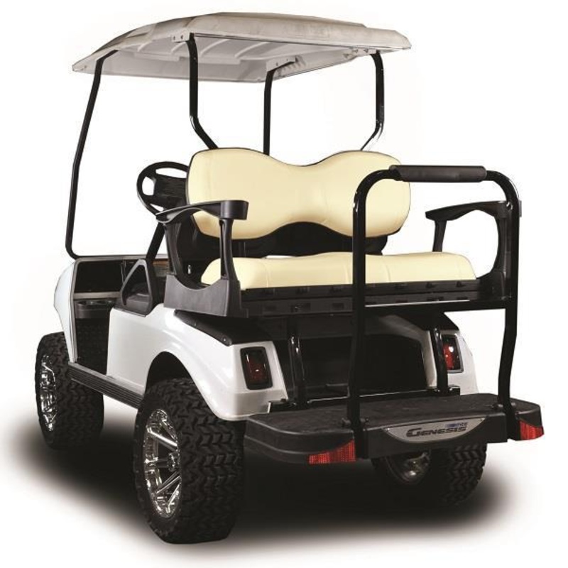MadJax Genesis 300 with Deluxe Buff Aluminum Rear Flip Seat – Club Car DS PN# 01-042-200D
