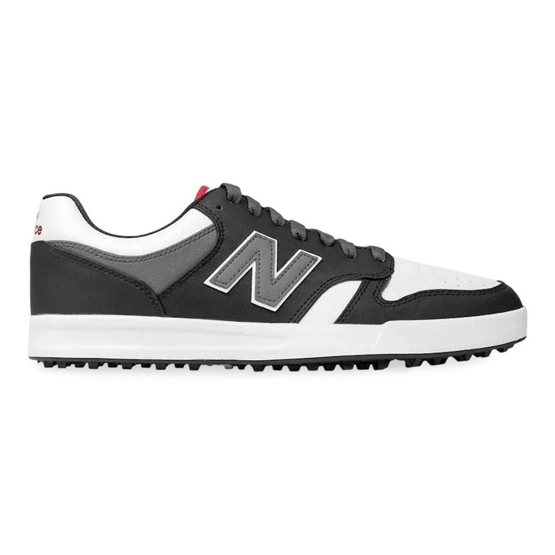 New Balance 480 Spikeless Wide (EE) Golf Shoes -Black/White