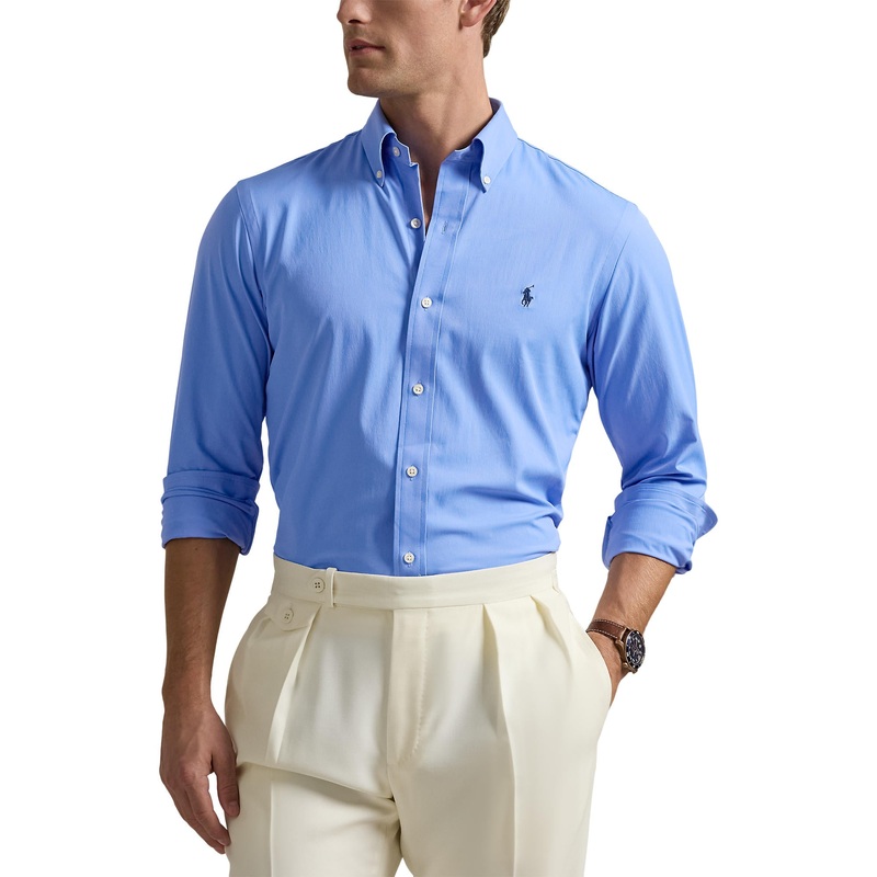 Polo Performance Ralph Lauren Classic Fit Performance Twill Shirt – Harbor Island Blue
