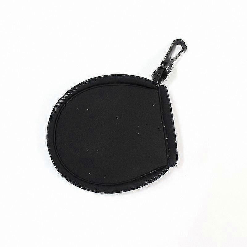 Portable Golf Ball Cleaner Pouch with Belt Clip – 3 Pack (Black, Blue, Red)