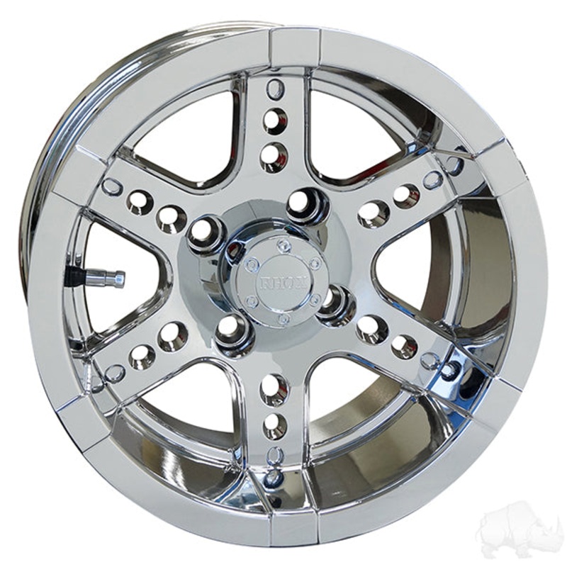 RHOX RX254, Chrome w/ Center Cap, 12×7 ET-25 PN# TIR-RX254