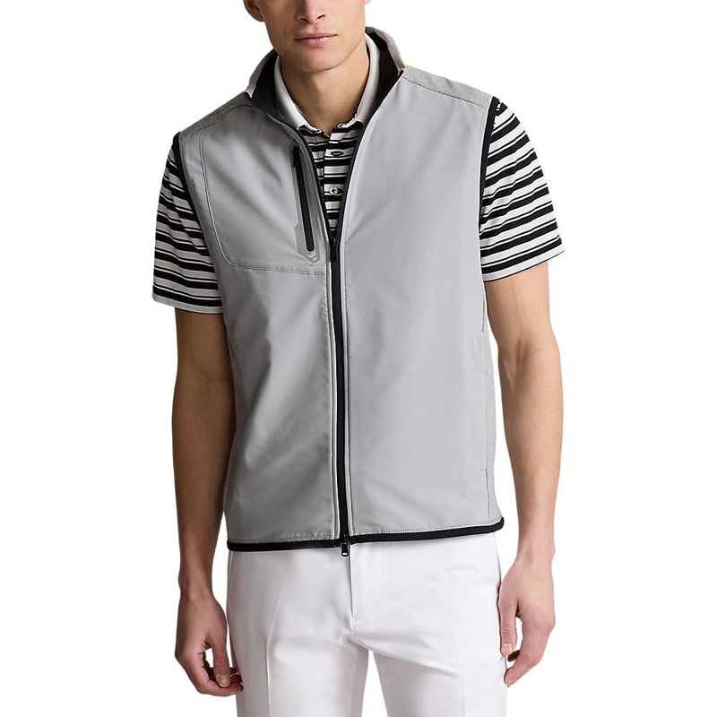 RLX Ralph Lauren Panelled Stretch Terry Vest  – Andover Heather