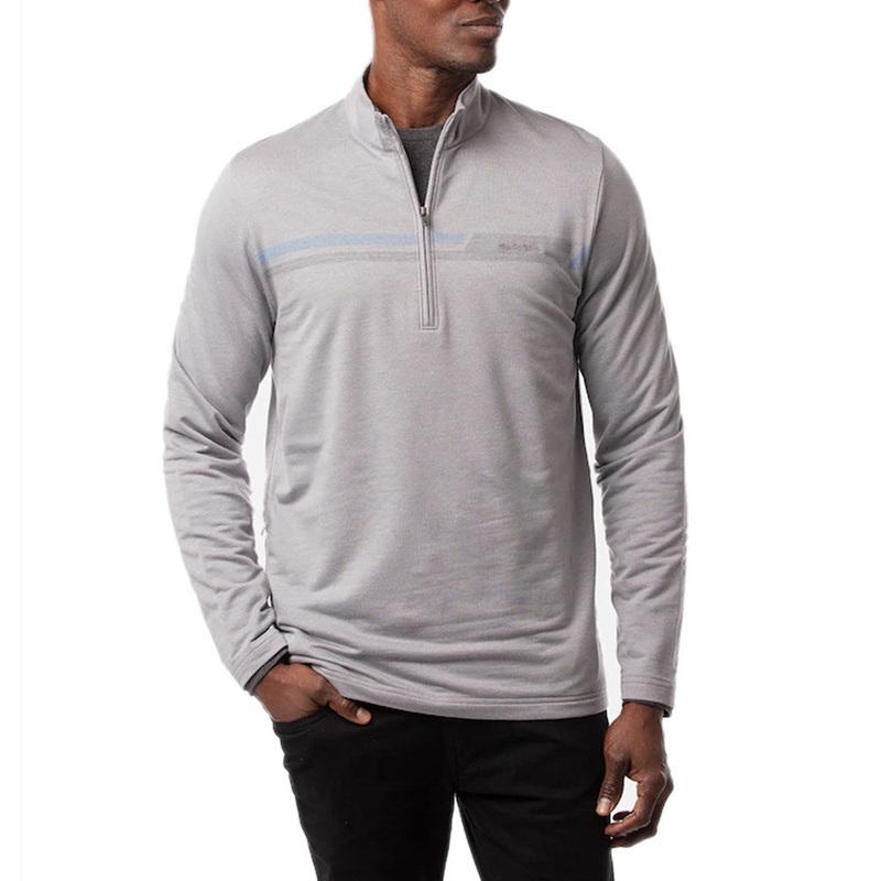 Travis Mathew Rebound 1/4 Zip Mid-Layer – Heather Grey