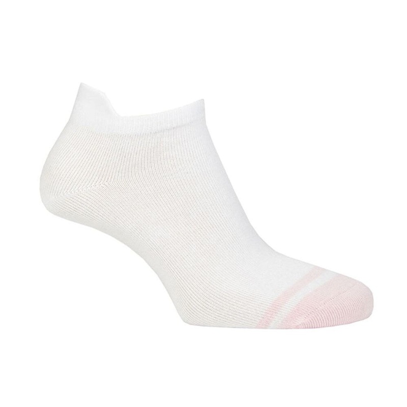 Glenmuir Women’s Eugenie Patterned Golf Socks – White/Candy Stripes