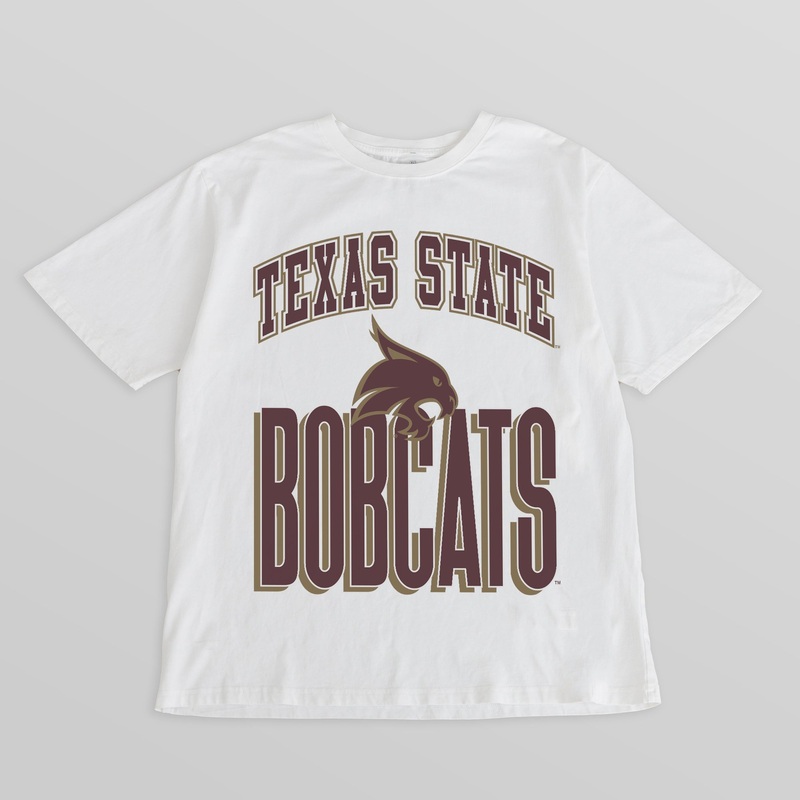 TEXAS STATE BOBCATS FIERCE FOCUS WASHED RELAXED FIT TEE