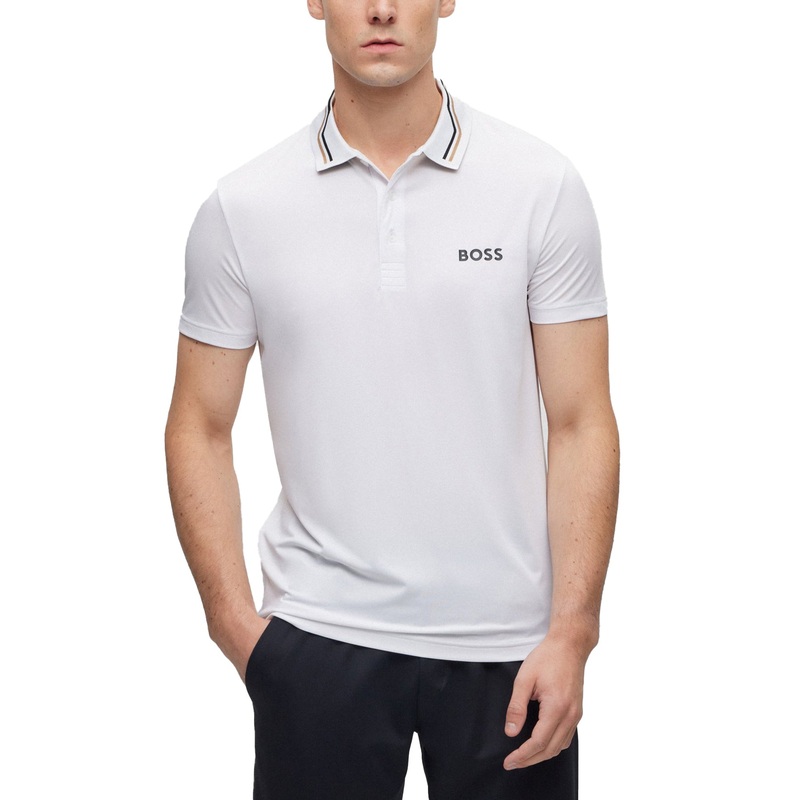 Boss Paddytech Golf Polo Shirt – White