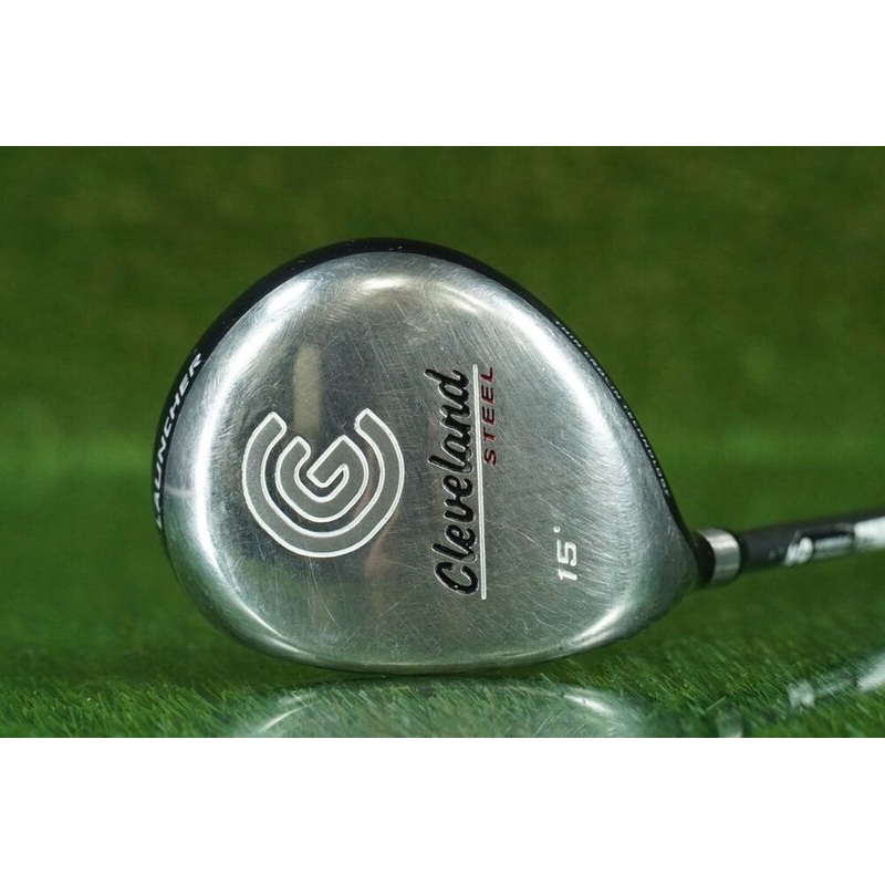 CLEVELAND STEEL LAUNCHER 3 WOOD FUJIKURA STIFF FLEX 15 LEFT HANDED LH ~ L@@K!!
