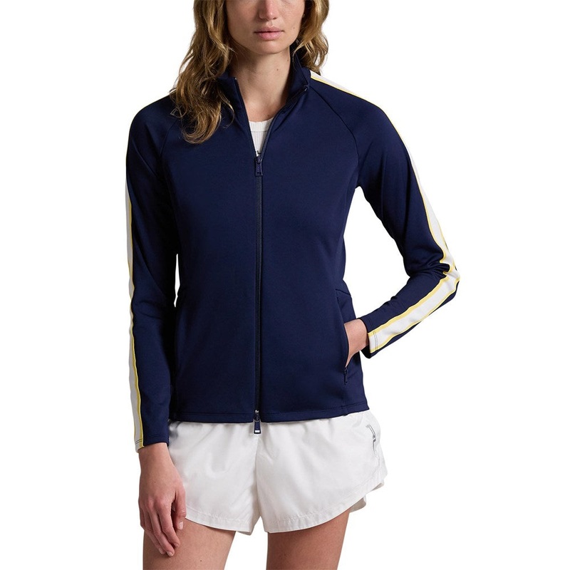 RLX Ralph Lauren Women’s Power Stretch Mockneck Zip Jacket – Refined Navy Multi