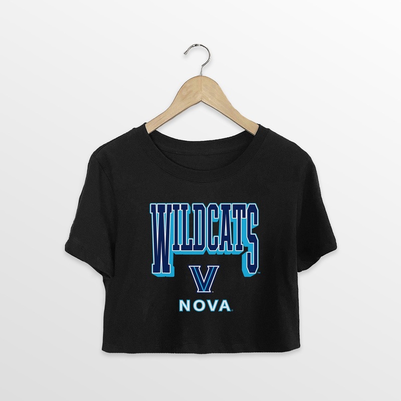 VILLANOVA WILDCATS PURE VICTORY CLASSIC CROP TEE