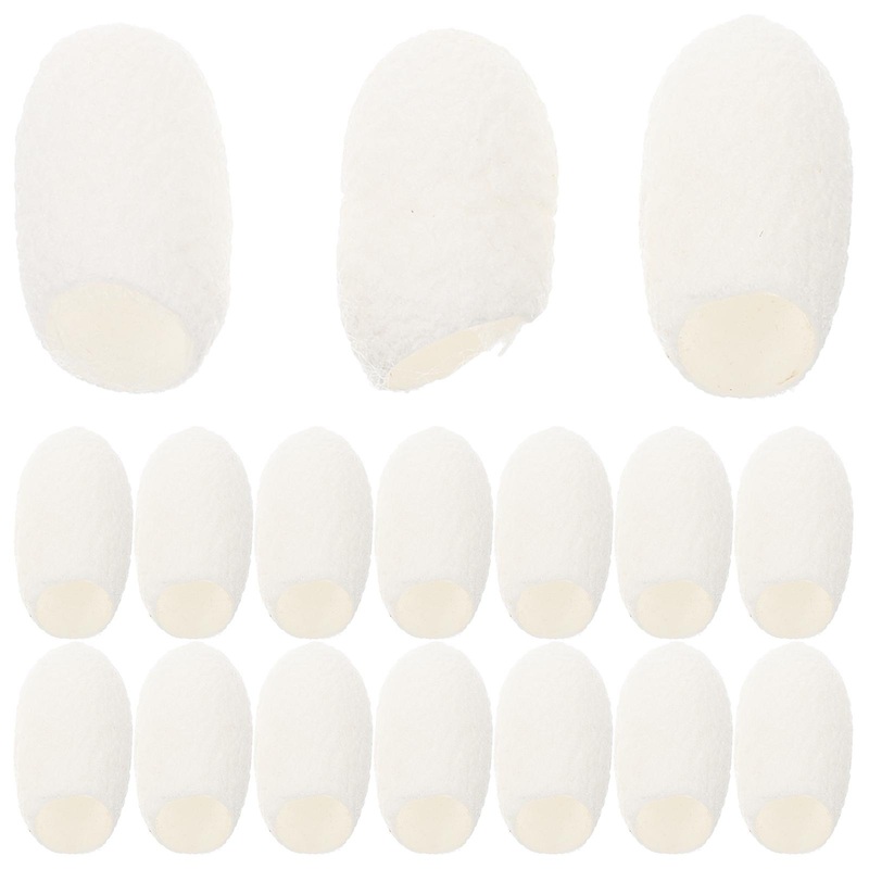60pcs  Face Cleansing Silkworm Balls Face Cleaning Cocoons Ball Cleaning Face Balls