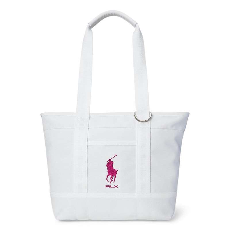 RLX Ralph Lauren Women’s Big Pony Tote Bag – Ceramic White