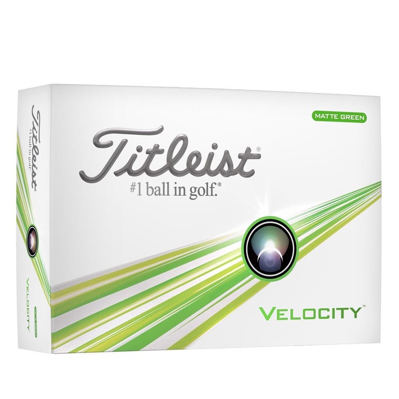 Titleist Velocity Double Digit Golf Balls – Matte Green – 2024