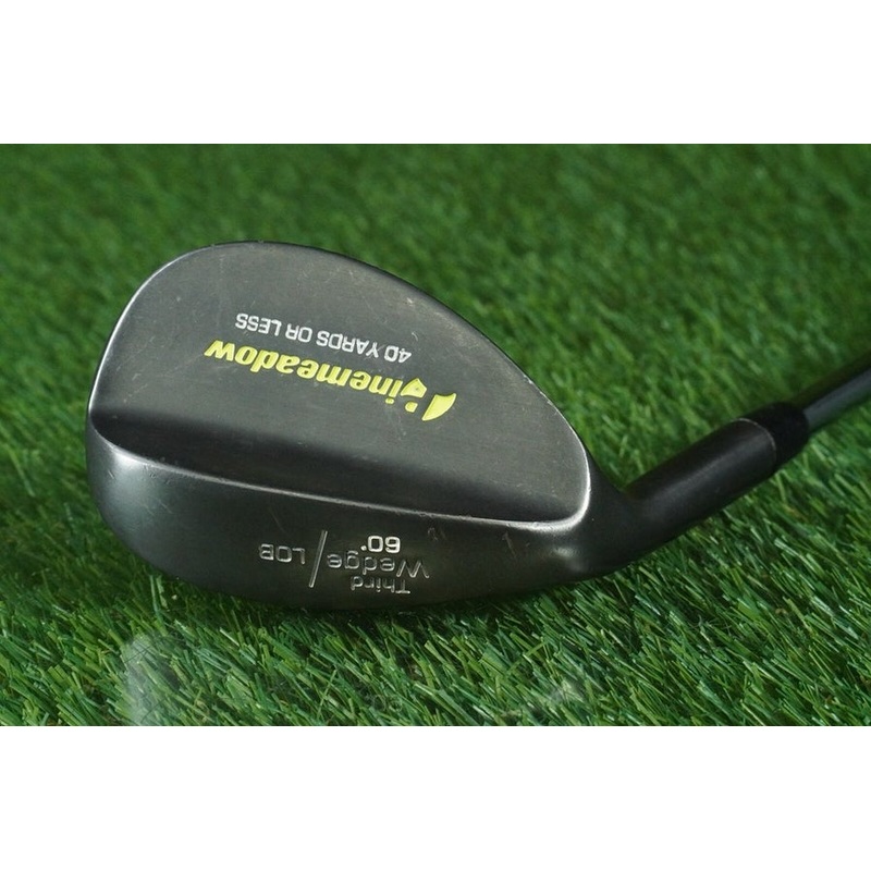 PINEMEADOW THIRD WEDGE LOB WEDGE 40 YARDS OR LESS PREMIUM STEEL 60 LEFT HAND LH