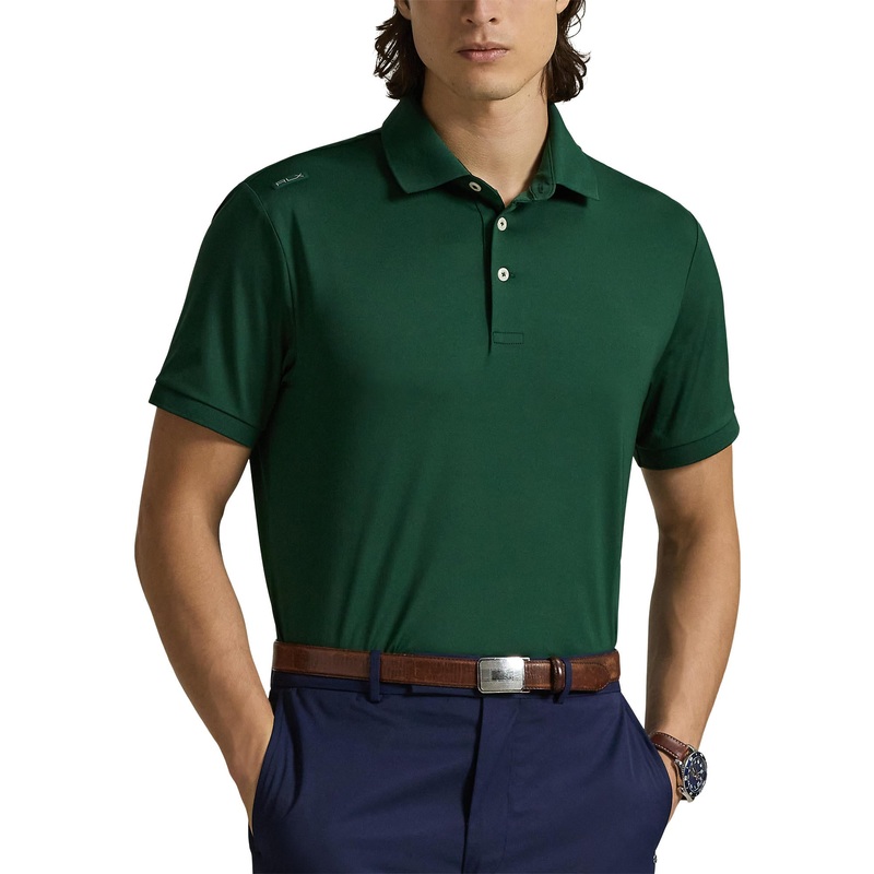 RLX Ralph Lauren Tailored Fit Lightweight Airflow Golf Polo Shirt – Vintage Pine