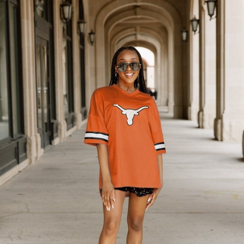 TEXAS LONGHORNS Rookie Move Oversized Fashion Jersey