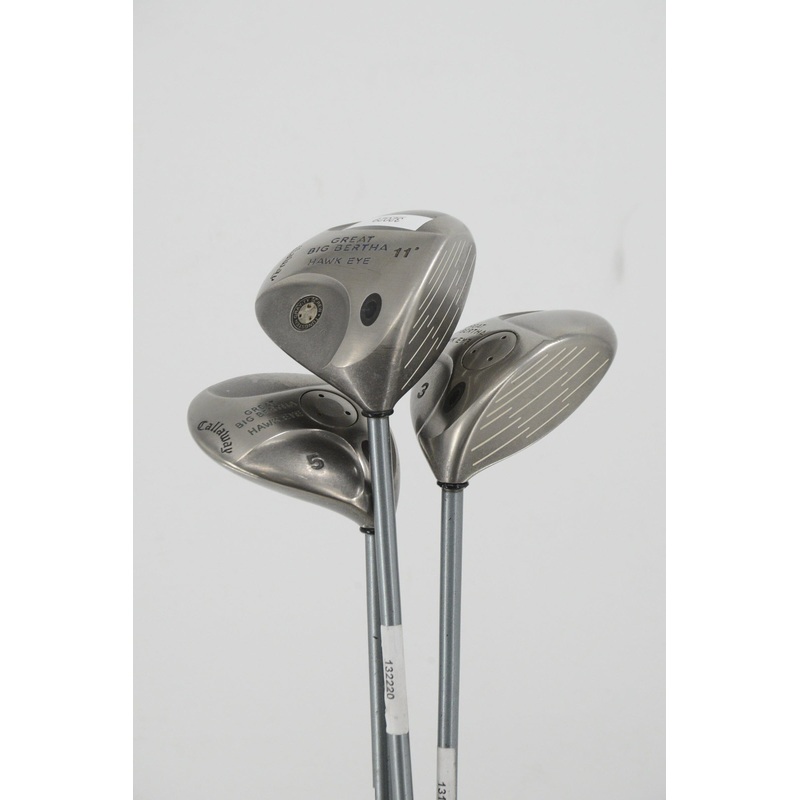 Women’s Callaway Hawk Eye D, 3W, 5W Wood Set W Flex