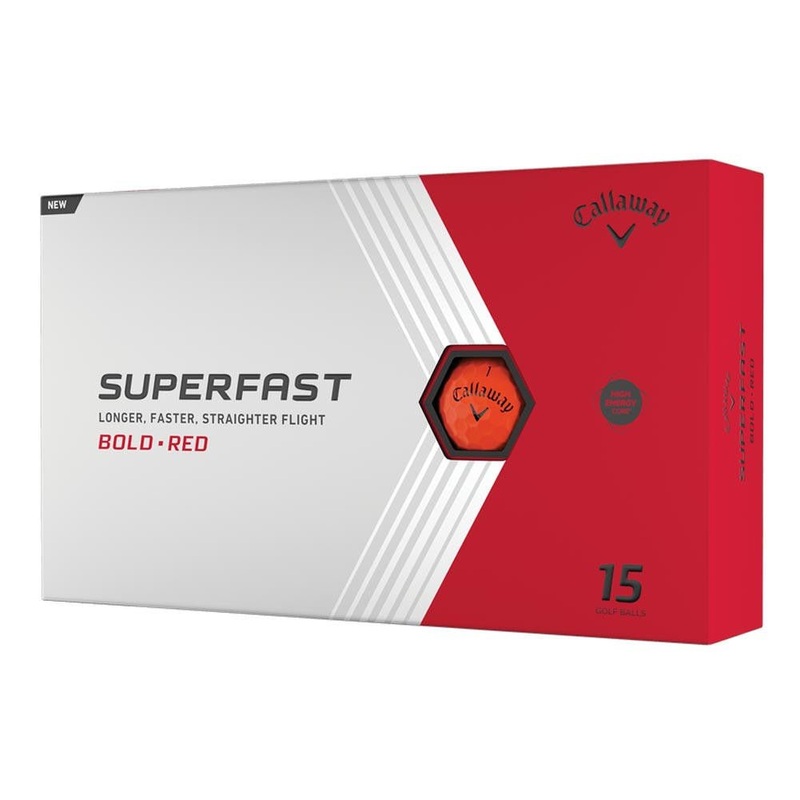 Callaway Superfast Golf Balls – Bold Red – 15 Pack – 2022 – Prior Generation
