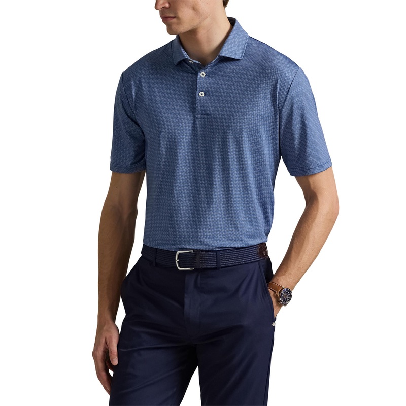RLX Ralph Lauren Printed Lightweight Airflow Golf Polo Shirt – Old Royal Petal Boxes