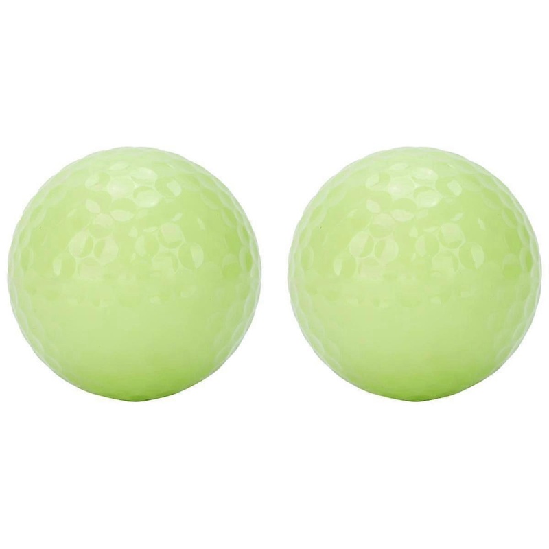 2PCS Night Golf Balls,Ultra Bright Glow,the Dark Golf Ball Long Lasting Light Up Ball Only Requires UV Light