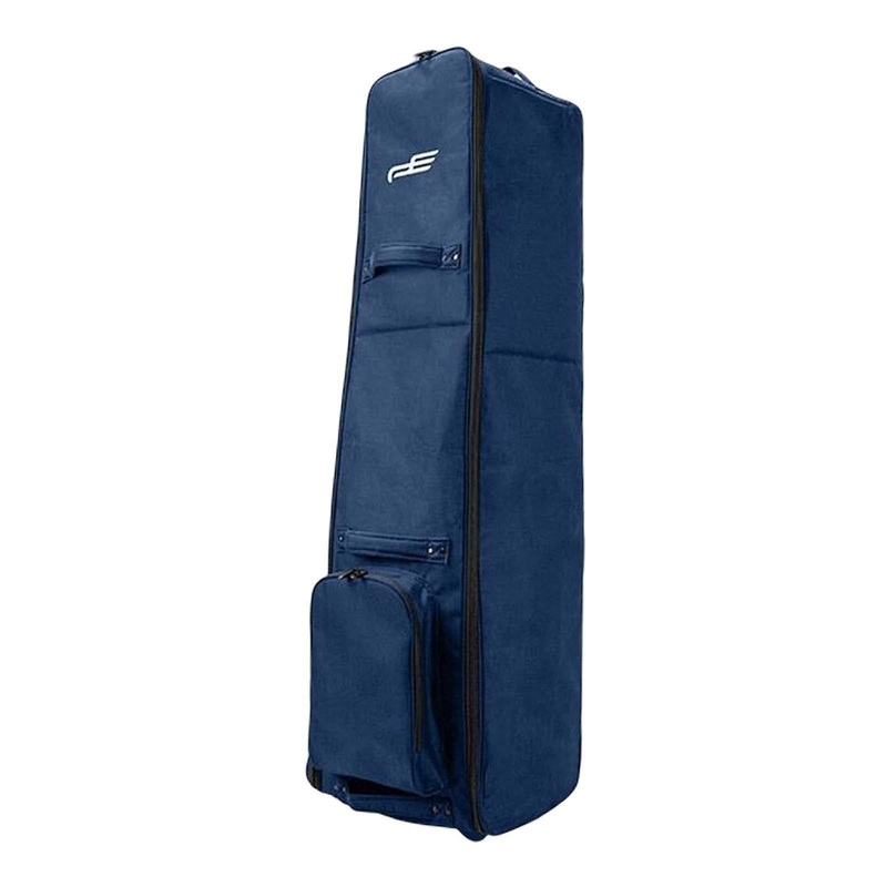 Portable golf Bag with Wheels Carrier Aviation Bag Folding Blue