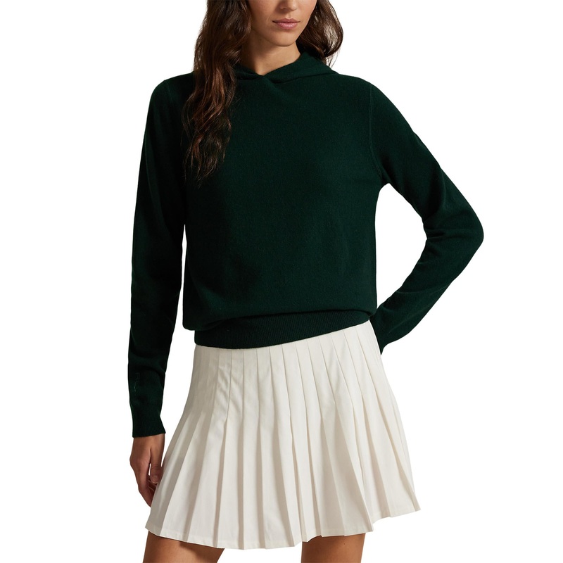 RLX Ralph Lauren Women’s Cashmere Hoodie – Moss Agate