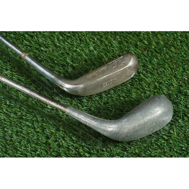 VINTAGE BECKLEY RALSTON STROKE SAVER CLUB LOT OF 2 CHIPPER & WALLOPER RH