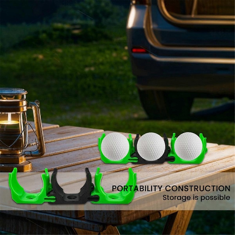Three-Ball Golf Ball Clip Non-Slip Easy to Disassemble Golf Ball Clamp Reusable Golf Rack Golf Acces