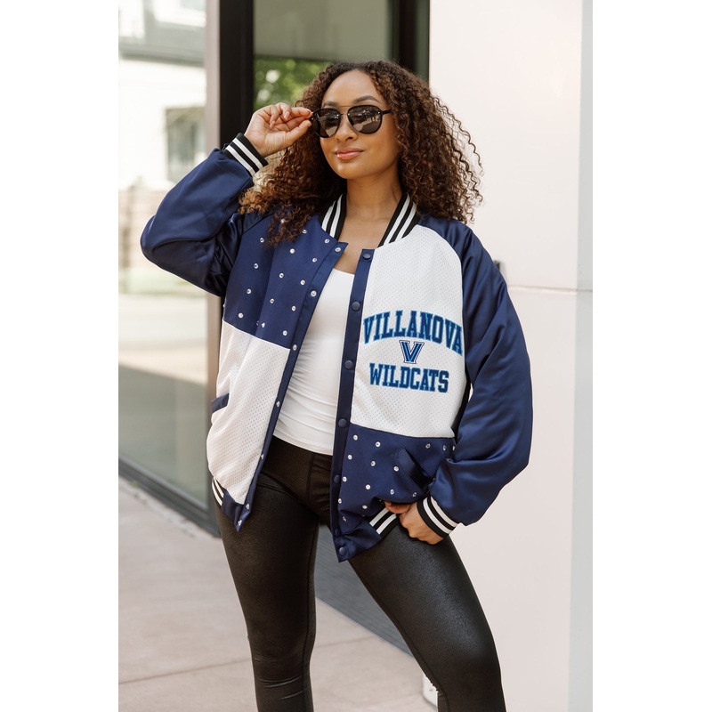 VILLANOVA WILDCATS REFINED RIVALRY THROWBACK VARSITY BOMBER JACKET