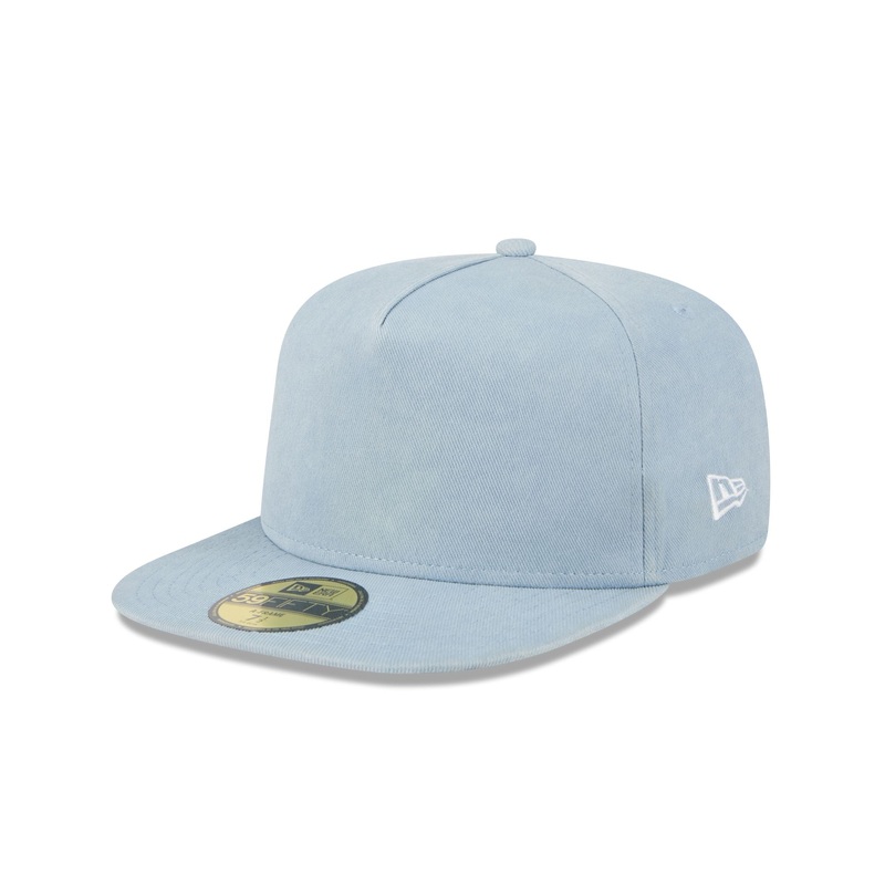 Washed Twill Sky Blue 59FIFTY A-Frame Fitted Hat