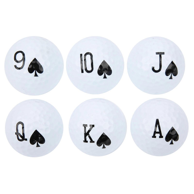 6pcs Long Distance Golf Balls Double Layer Swinging Practice Balls For Golf Game