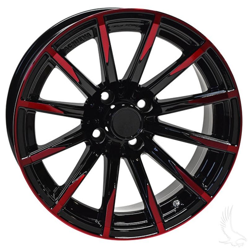 AR715, Gloss Black with Red, 15×6 ET -25 PN# TIR-715-BR