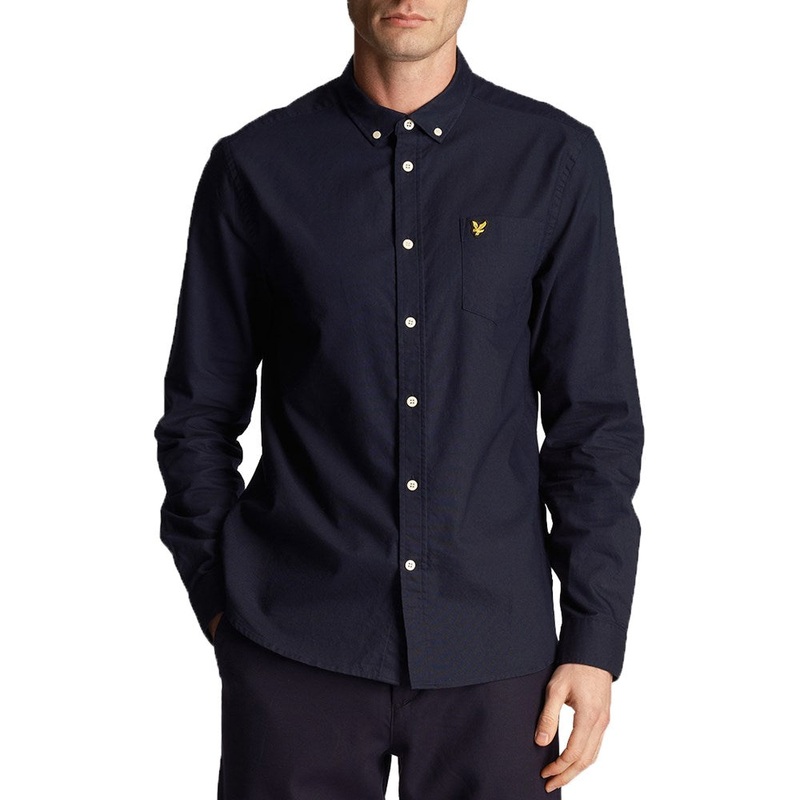 Lyle & Scott Regular Fit Lightweight Oxford Shirt – Dark Navy