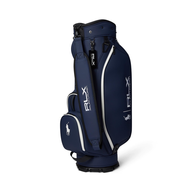 RLX Ralph Lauren Embroidered Logo Cart Golf Bag – Navy Multi