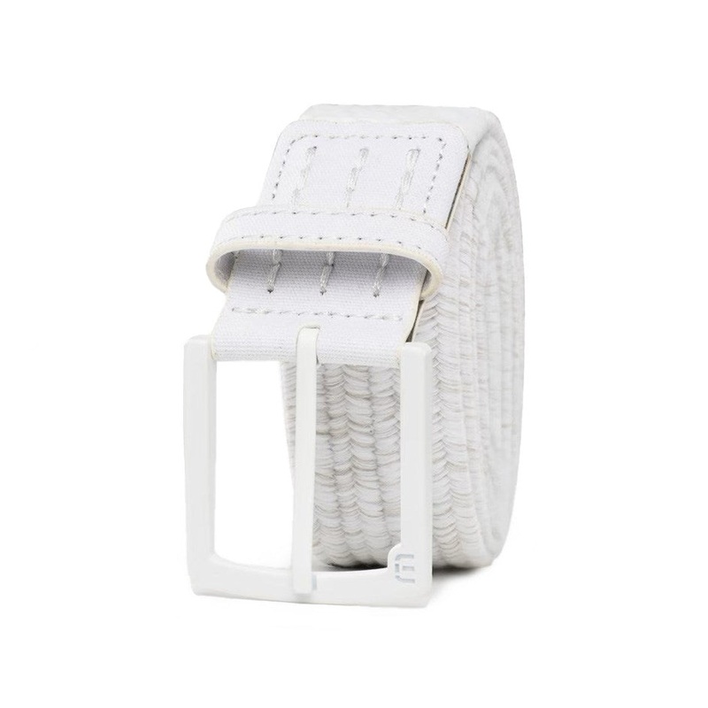 Travis Mathew Popsicle 2.0 Golf Belt –  White/ Micro Chip Heather Weave