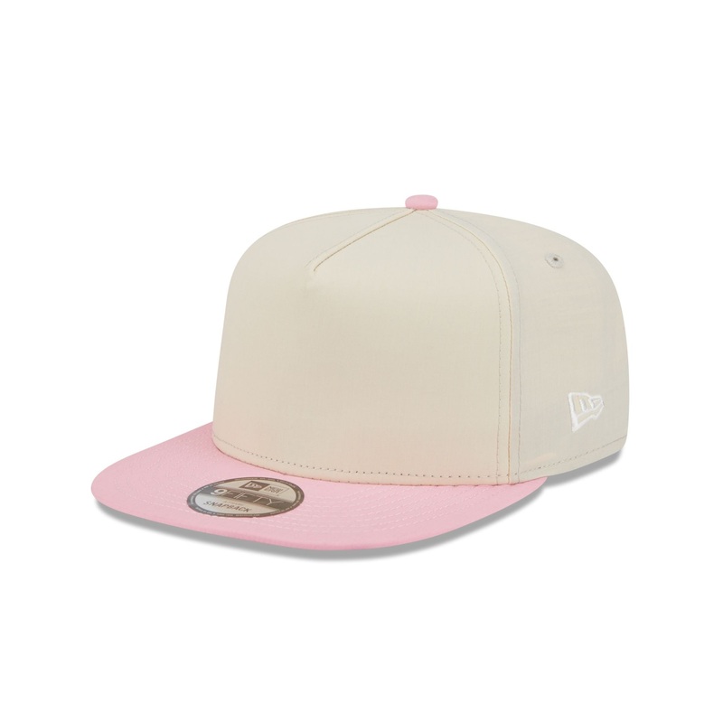 Cotton Nylon Pink Visor 9FIFTY A-Frame Snapback Hat