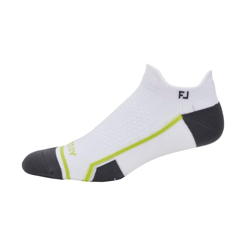 FootJoy Tech D.R.Y. Roll Tab Golf Sock – White