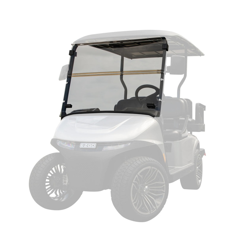 RedDot EZGO RXV Tinted Folding 1/4 Windshield with Rubber Trim (Years 2025-Up) PN# 09-201